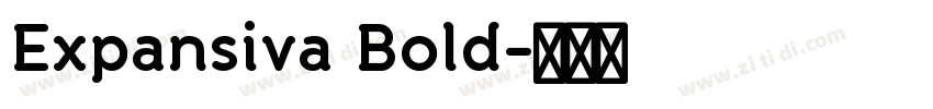 Expansiva Bold字体转换